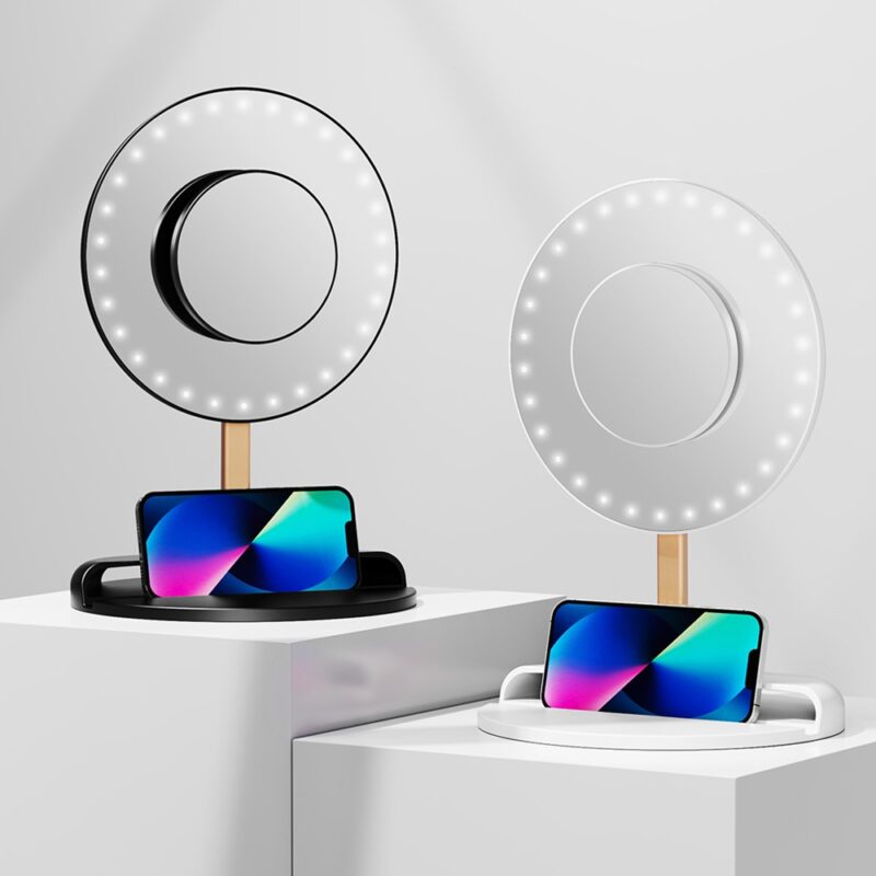 Ankome Slim Desktop Glow Mirror