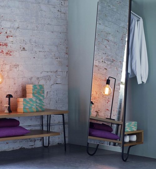 Industrial Full-Length Mirror